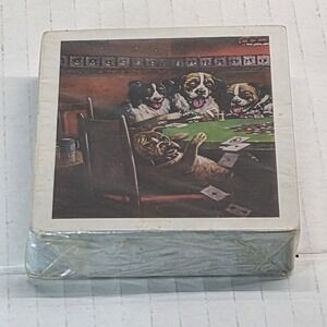 VTG Dad's Lucky Deal Dogs Playing‎ Poker Sealed Deck of Cards Gift For Dad